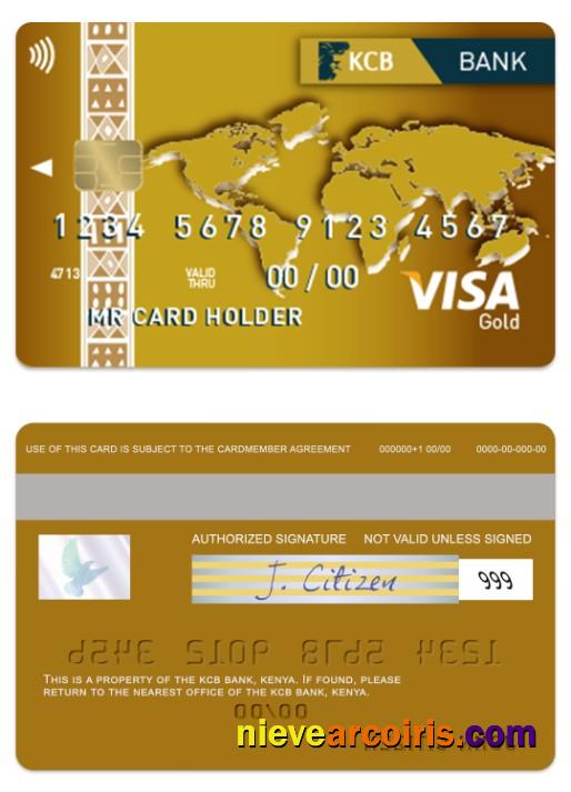 Kenya KCB Bank visa gold card